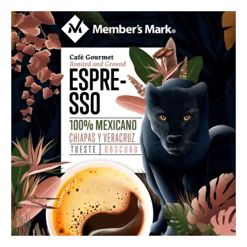 Cafe Puro Tostado Y Molido Espresso Members Mark 1 Kg