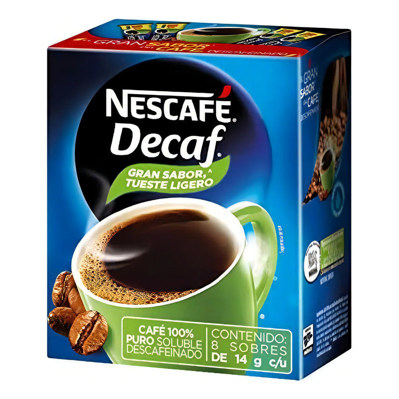 Café Instantáneo Capuccino Descafeinado Nescafé Café Soluble Sobre 14 g - Eurotruck Mexico