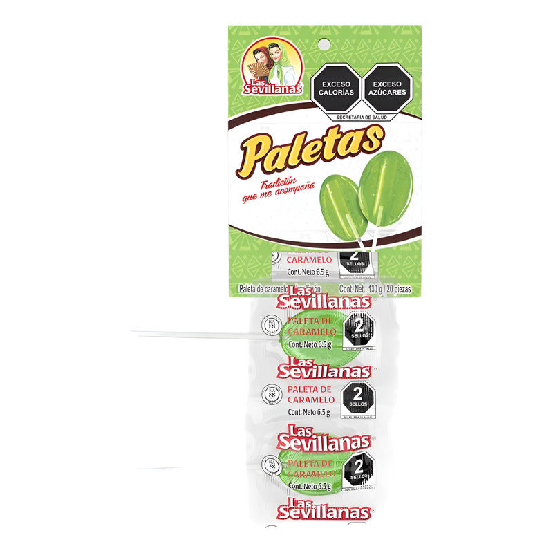 Paletas Las Sevillanas Sabor Limon 20pz