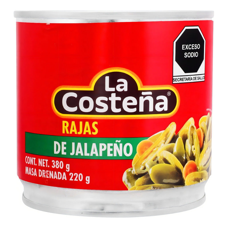 Chiles Jalapeños En Rajas La Costeña 380 Gr