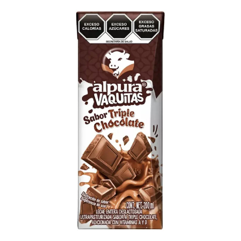 Leche Alpura Sabor Triple Chocolate 200 Ml - Eurotruck Mexico