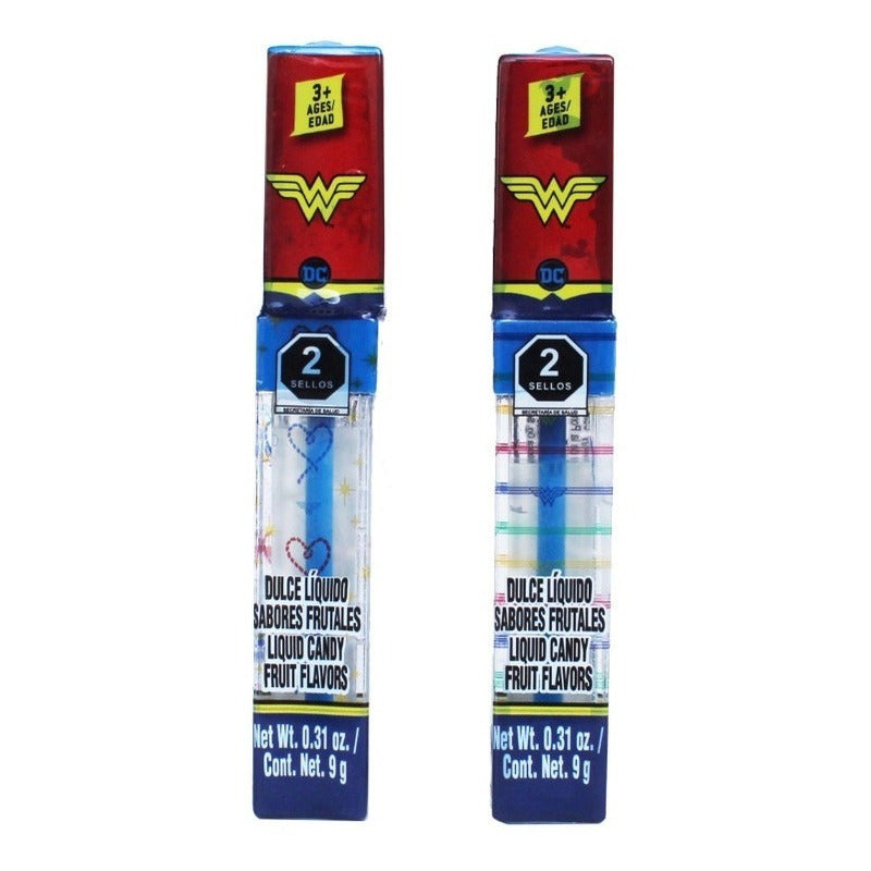 Dulce Bondy Lip Gloss Winder Woman Sabor Frutal 1 Pz