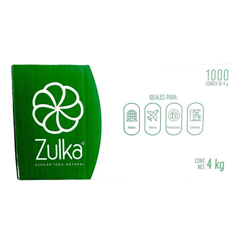 Azucar Zulka Endulsante Refinada Caja 1000 Sobres De 4g C/u - Eurotruck Mexico