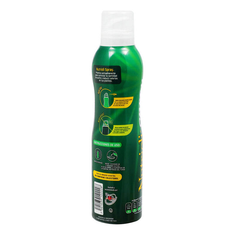 Aceite Puro De Soya Vegetal Nutrioli En Spray Tacc 180 Ml