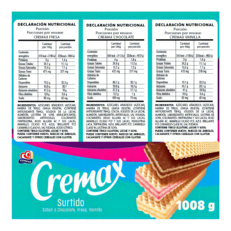 Galletas Gamesa Cremax Surtidas 24 Paquetes De 42g C/u - Eurotruck Mexico