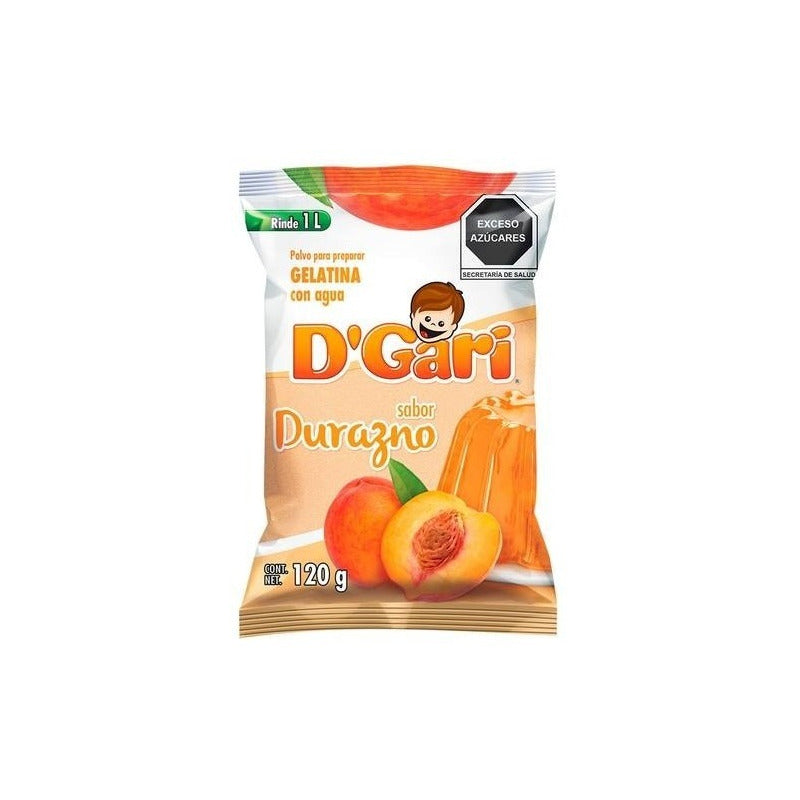 Gelatina En Polvo D-gari Agua Sobre Sabor Durazno 120 Gr - Eurotruck Mexico