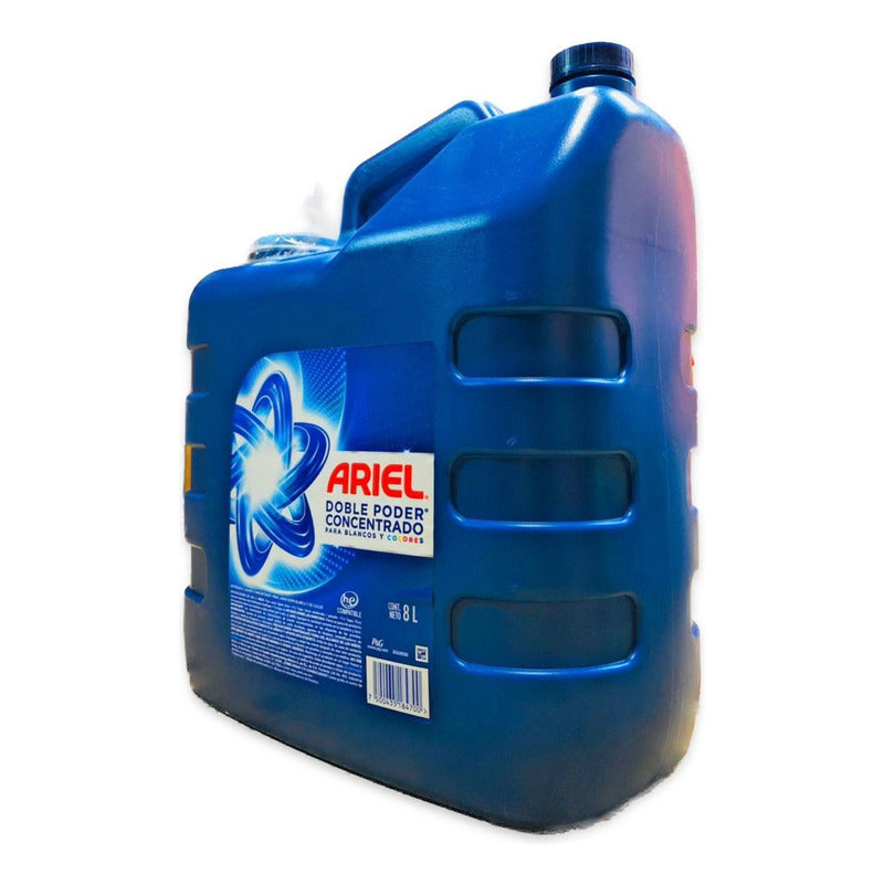 Detergente Liquido Ariel Concentrado Doble Poder 8 Lts