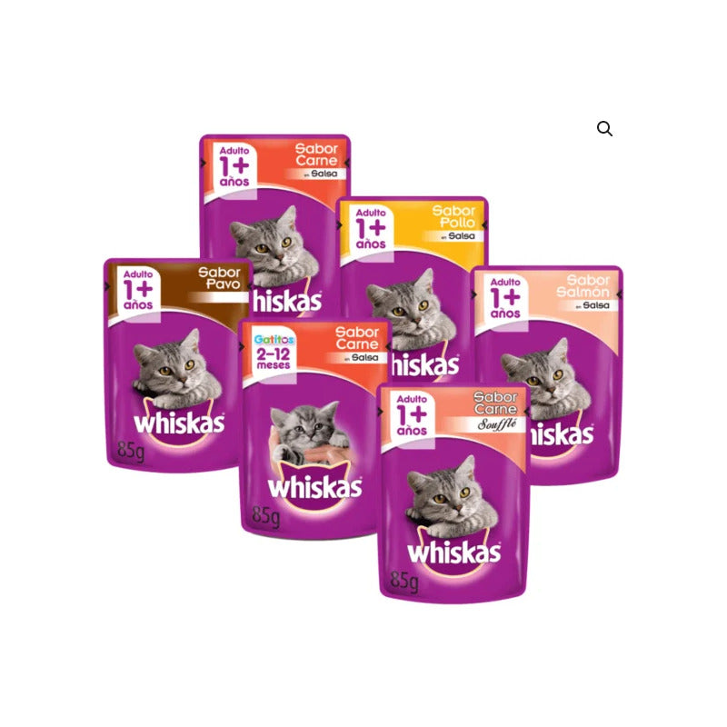Alimento Whiskas 24pz Sobrecito Comida Para Gato Adulto