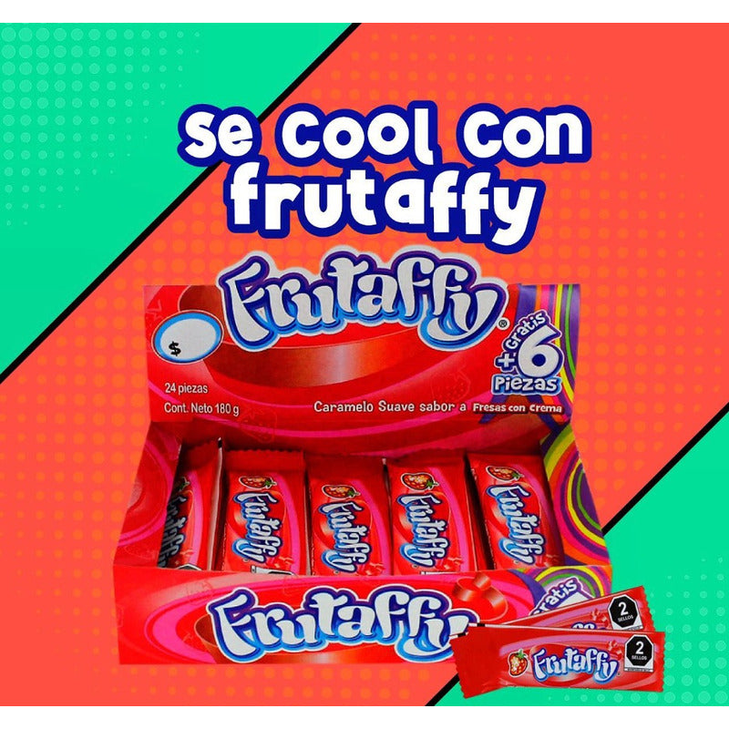 Winis Frutaffy Caramelo Suave Sabor Fresas Con Crema 24pzas - Eurotruck Mexico