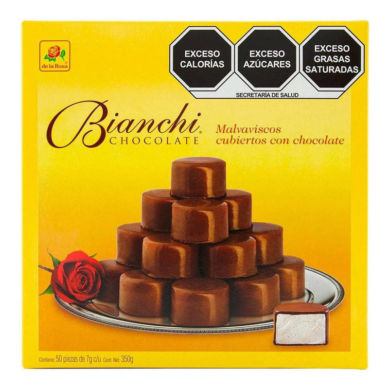 Malvaviscos De La Rosa Cubiertos Con Chocolate Caja De 350g - Eurotruck Mexico