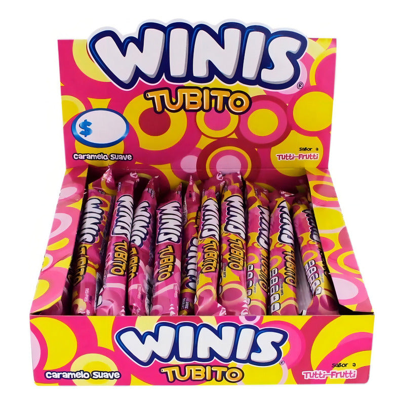 Caramelo Suave Winis Tubito Tutti Frutti Klassco 24 Pzs 216g - Eurotruck Mexico