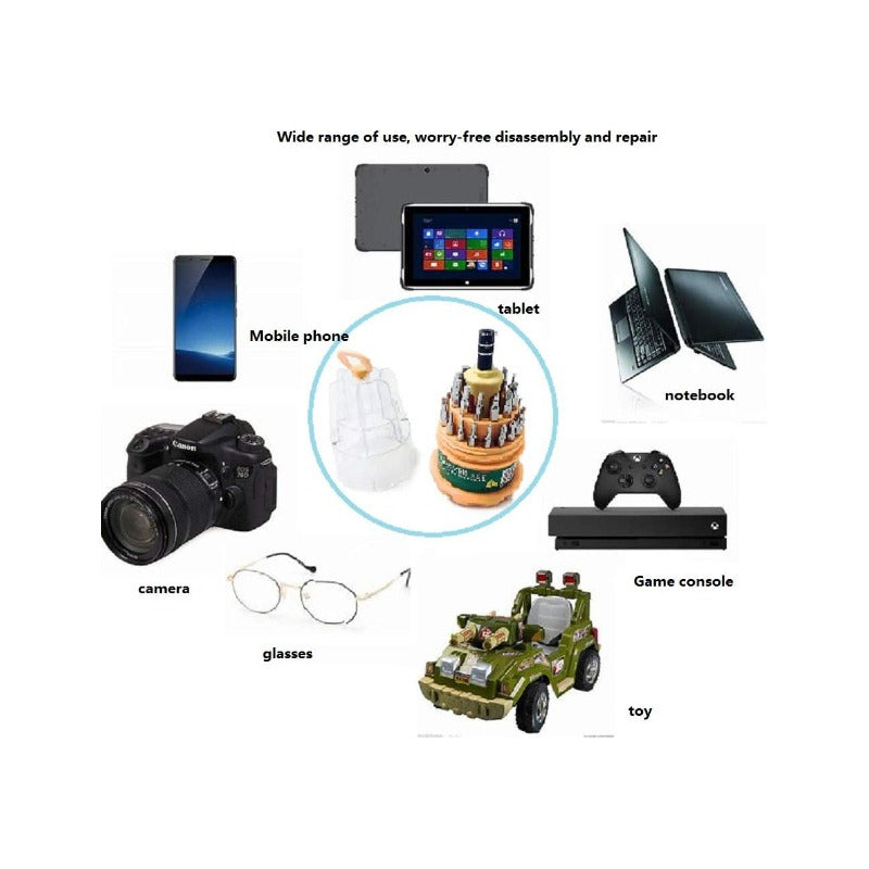 Kit Herramientas Broca Y Dados Para Destornillador Portatil