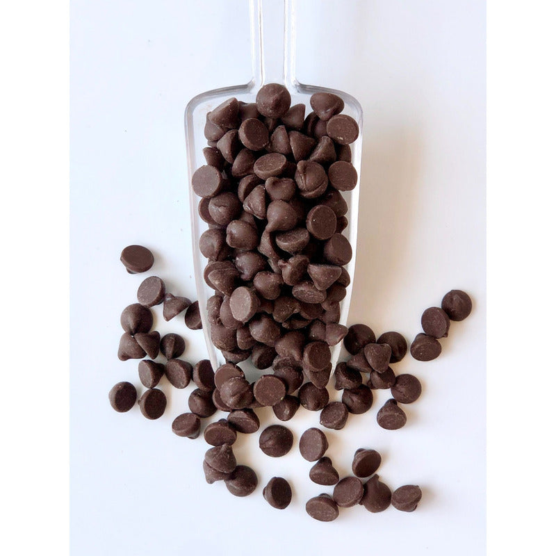 Chips Sabor Chocolate Semiamargo 1kg Marca Dolcezza.