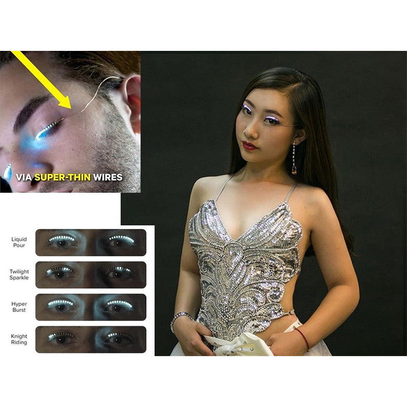 Pestañas Luz Led Maquillaje Lashes Antros Difraz Halloween - Eurotruck Mexico