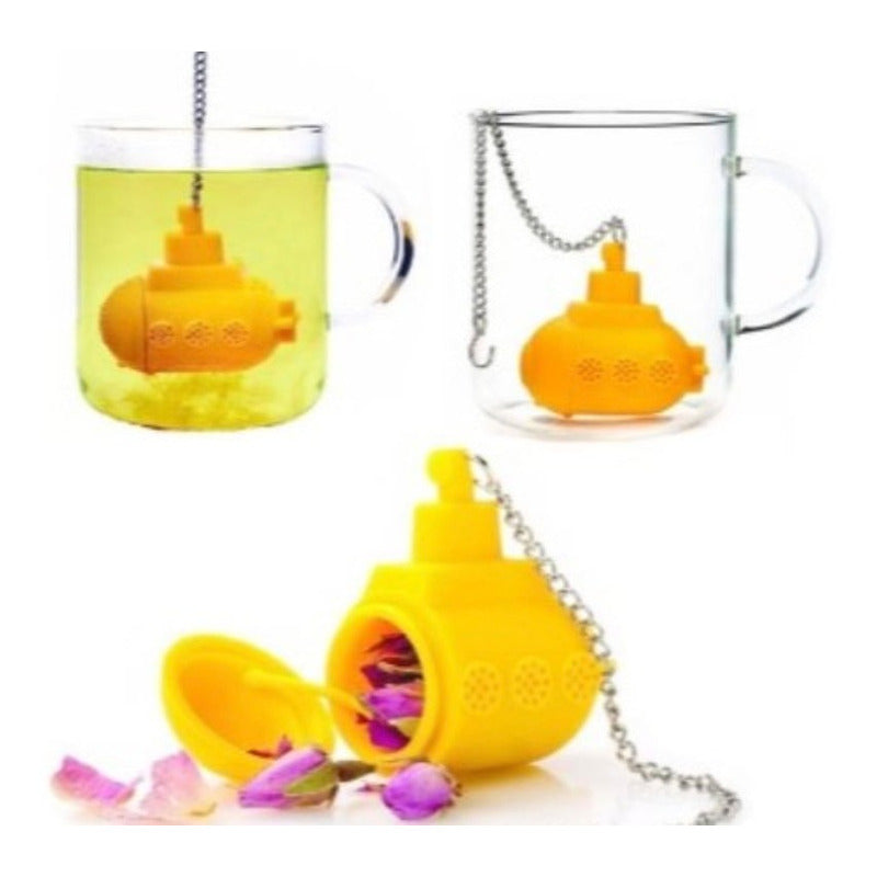 Infusor De Te Submarino Amarillo Yellow 10 Pz