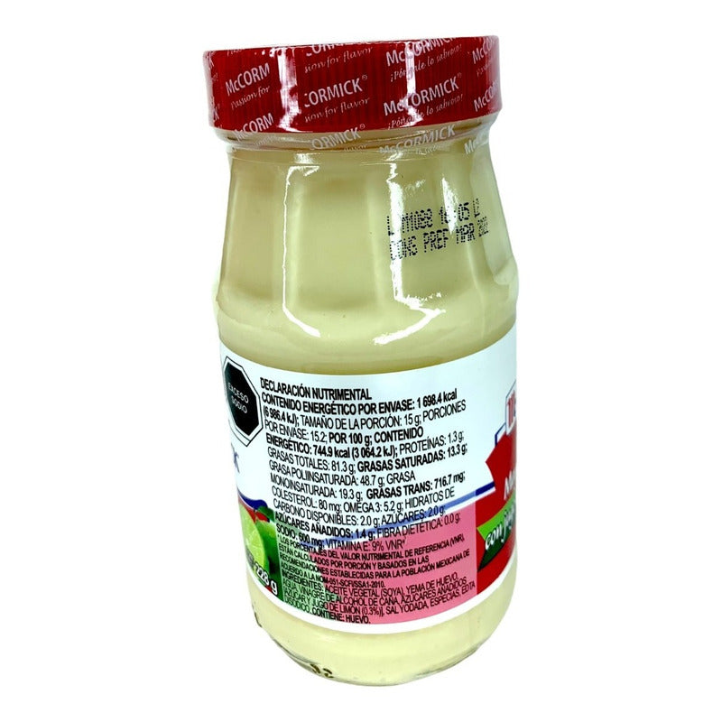 Mayonesa Mccormick Con Jugo De Limón De 228 G - Eurotruck Mexico