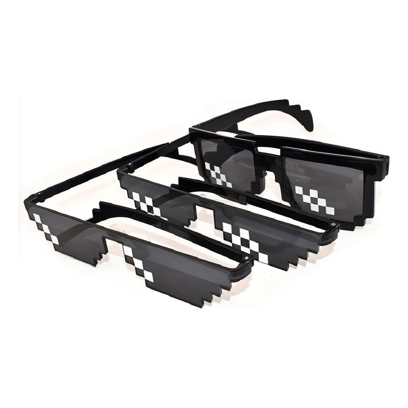 Lentes Thug Life Pixel Broma Fiesta Snoop Dogg Rap Hip Hop Color Lentes Grandes Negro Negro - Eurotruck Mexico