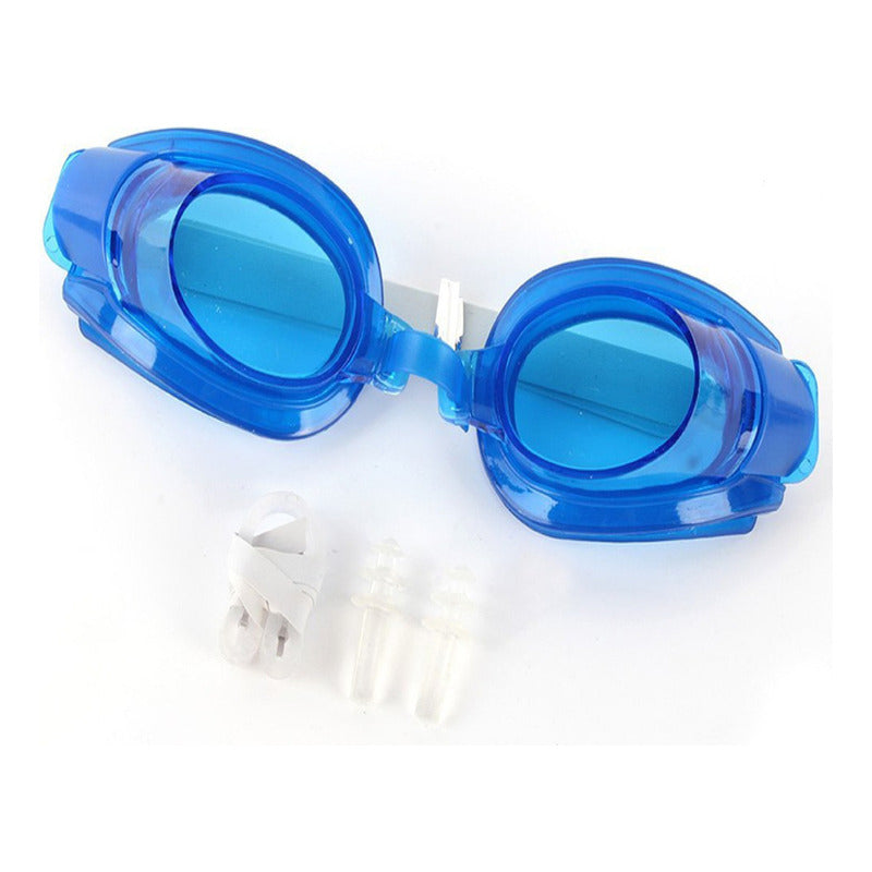 Gafas Googles Silicona Impermeables De Natacion Ajustable Color Amarillo