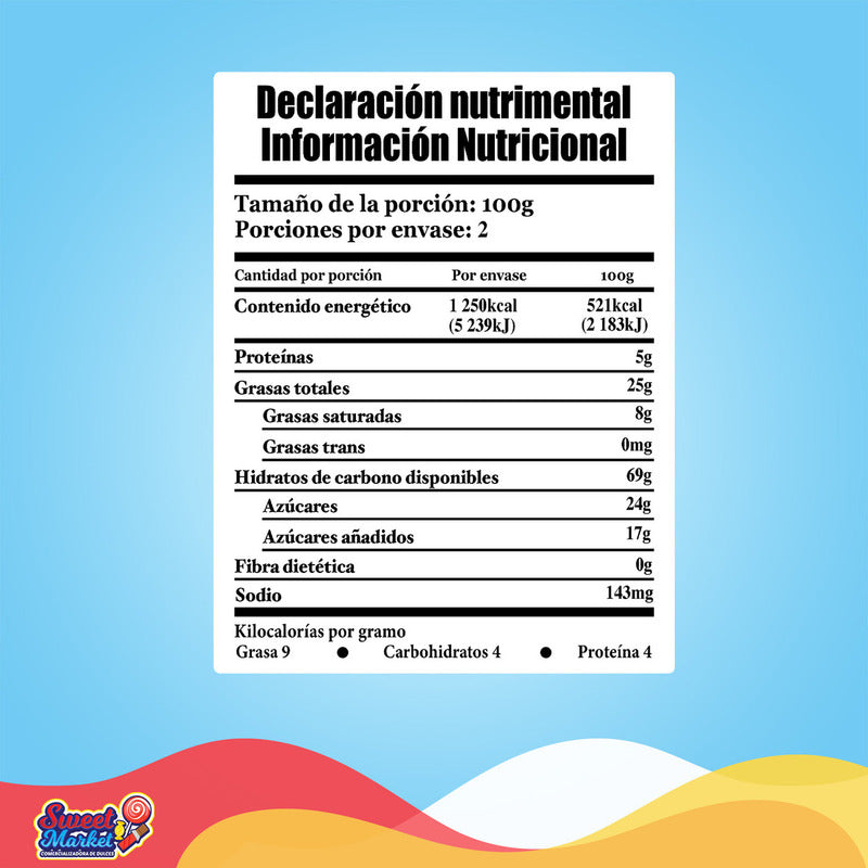 Choco Crunch Caritas Mix 40pzs Las Delicias