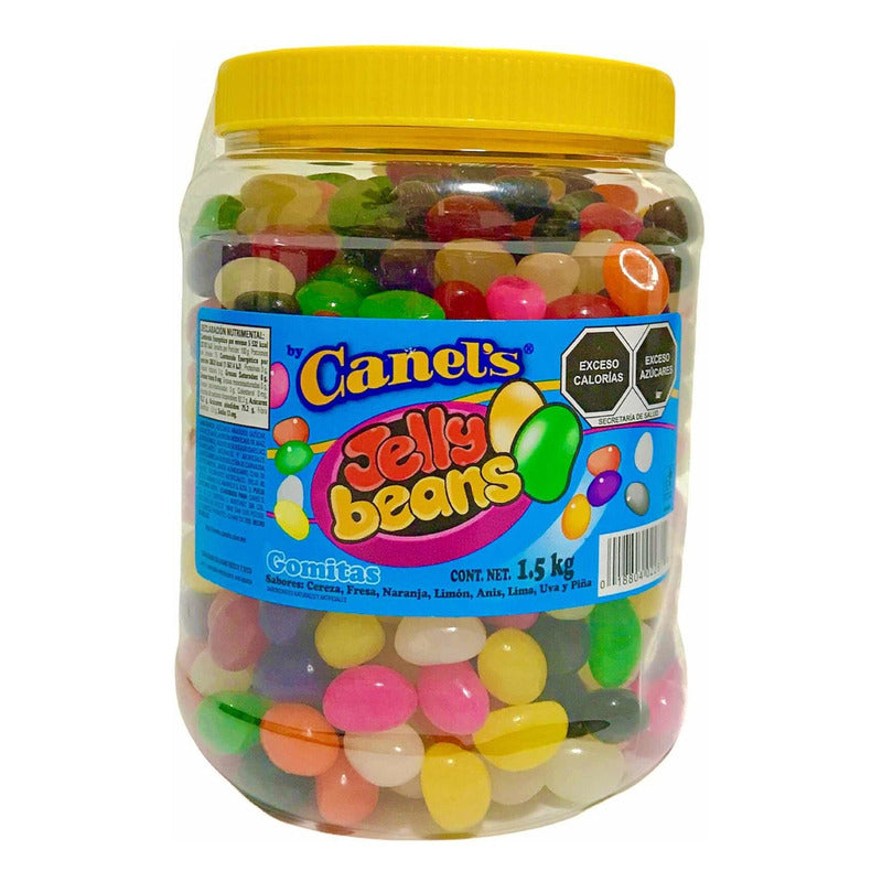 Canels Jelly Beans Gomitas Frutales Bote 1.5 Kg Naranja Limón Fresa - Eurotruck Mexico