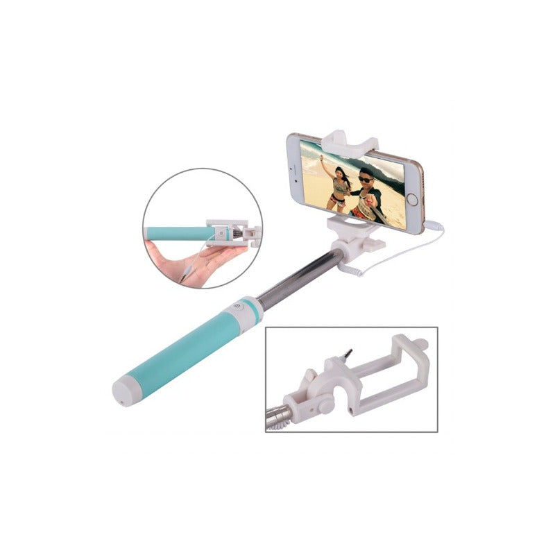 Palo Selfie Stick Con Cable, Extensible Portátil Plegable.