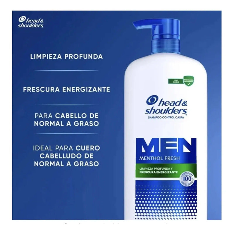 Shampoo Head & Shoulders Men Mentol Fresh 1.19 L - Eurotruck Mexico