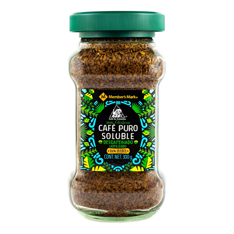 Cafe Puro Soluble Liofilizado Descafeinado Members Mark 300 Gr - Eurotruck Mexico