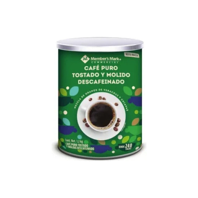 Café Tostado Y Molido Member's Mark Descafeinado De 1.2 Kg - Eurotruck Mexico