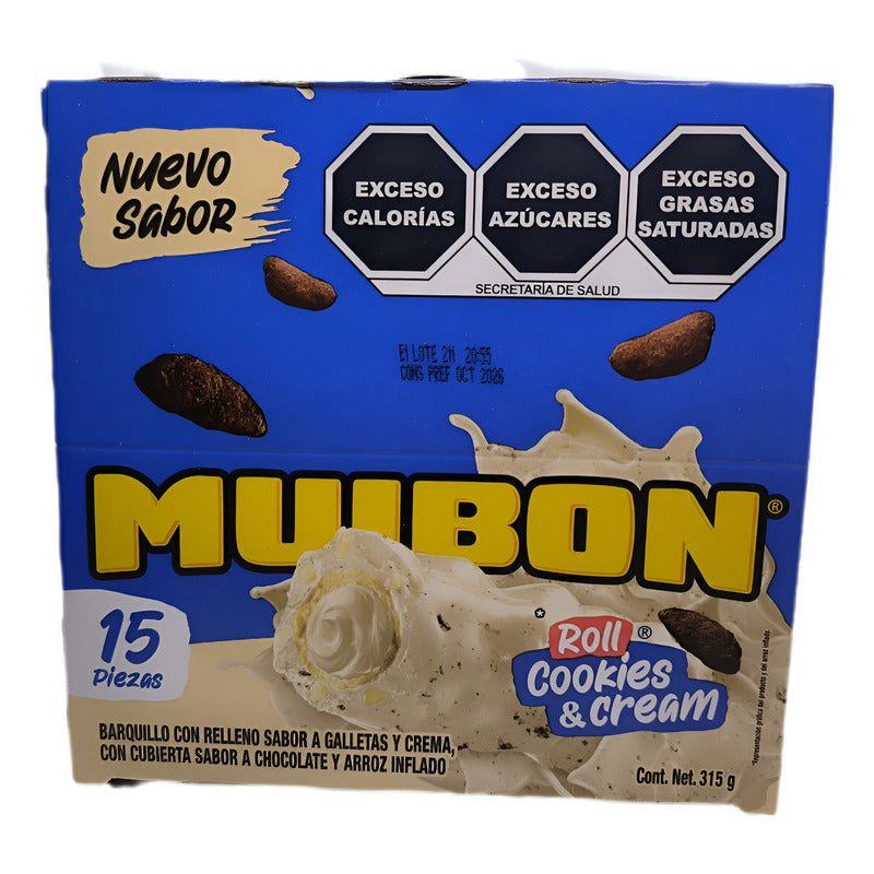 Muibon Roll Cookies & Cream 15pz 315g