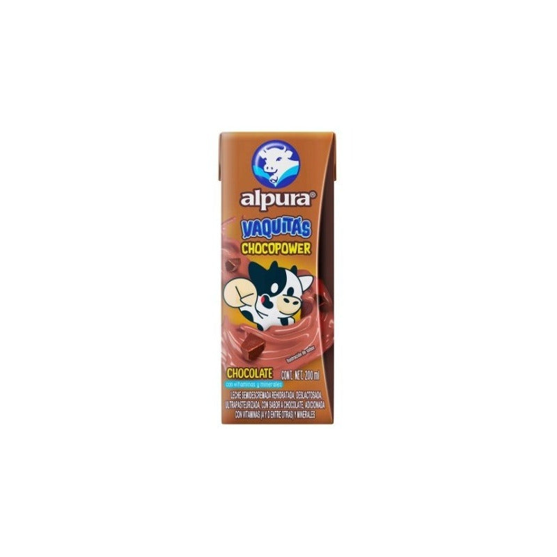 Leche Alpura Vaquitas Sabor Chocolate Chocopower 200 Ml - Eurotruck Mexico