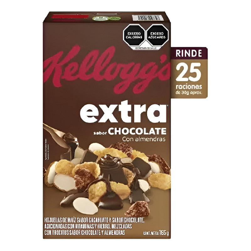 Hojuelas De Maíz Extra Chocolate Con Almendras Kellog's 765g - Eurotruck Mexico