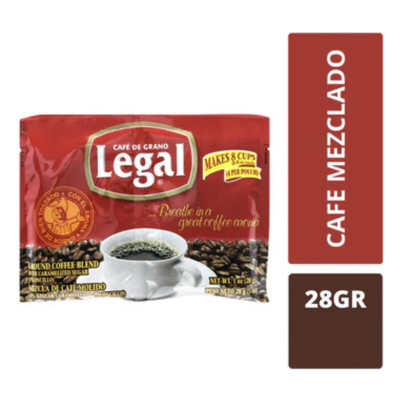 Cafe Legal Tostado Y Molido Mezclado Caramelo Sobre De 28g - Eurotruck Mexico