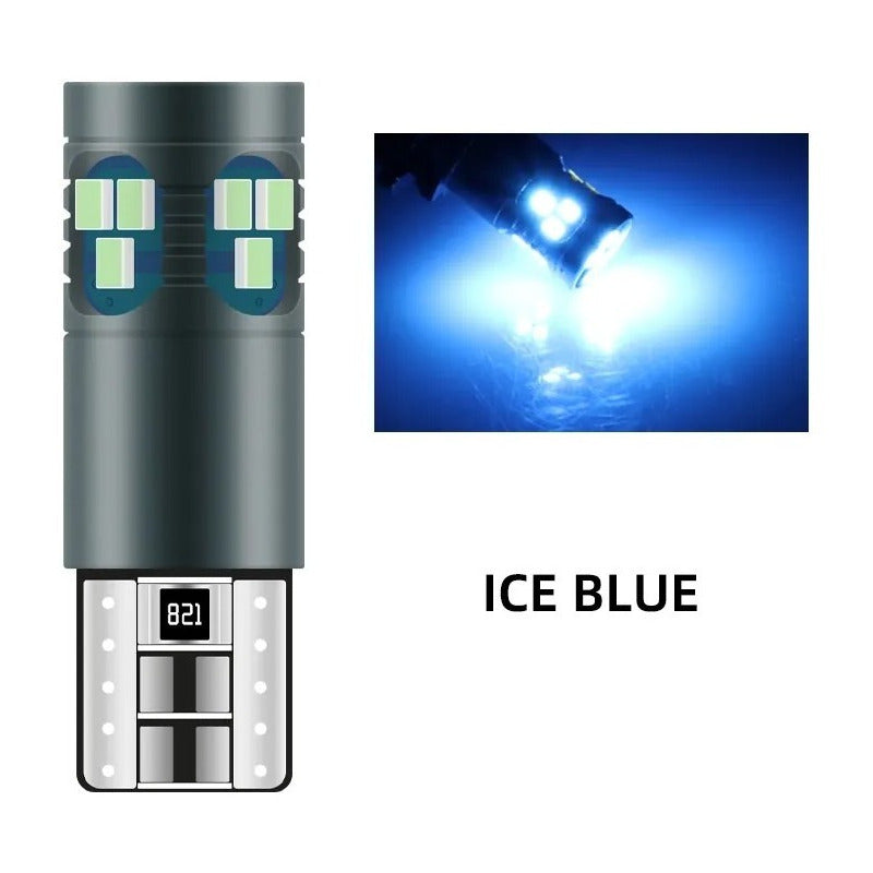 Par Foco Luz Led T10 Pellizco Canbus Iluminacion W5w 18smd