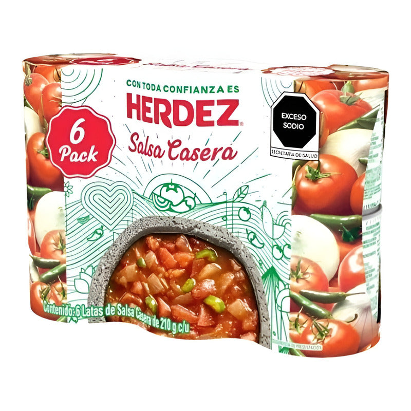 Salsa Casera Herdez Con 6 Piezas De 210 Grs - Eurotruck Mexico
