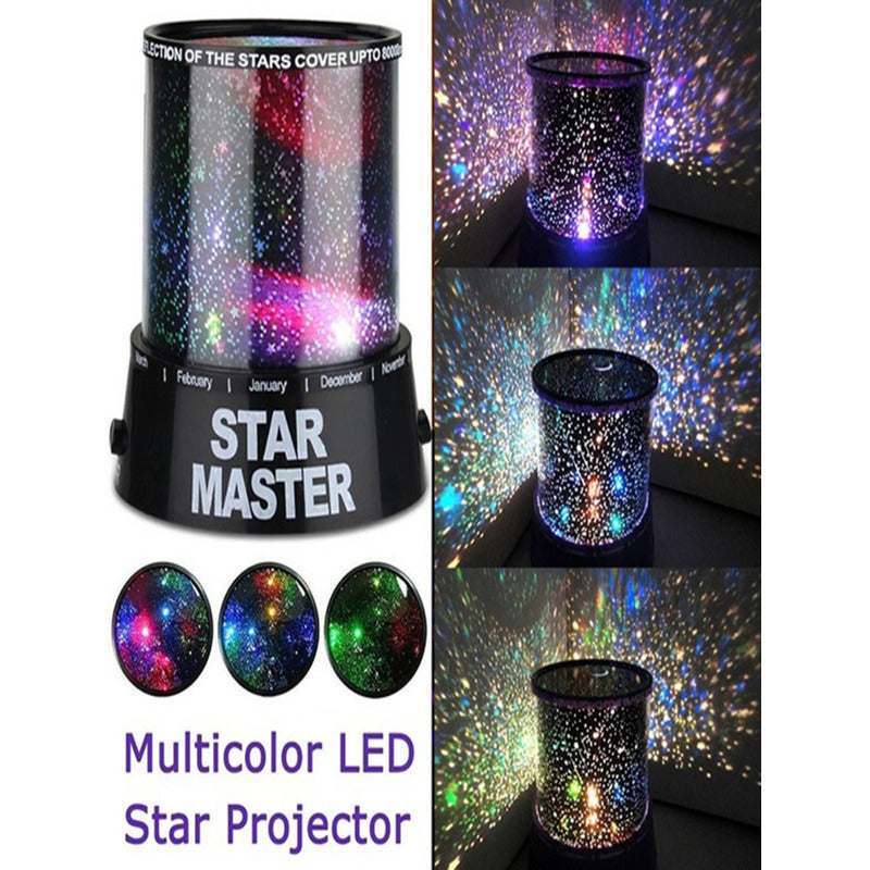 Mini Lampara Usb Superbrillante Proyector Estrella Galaxia Negro Unitalla - Eurotruck Mexico