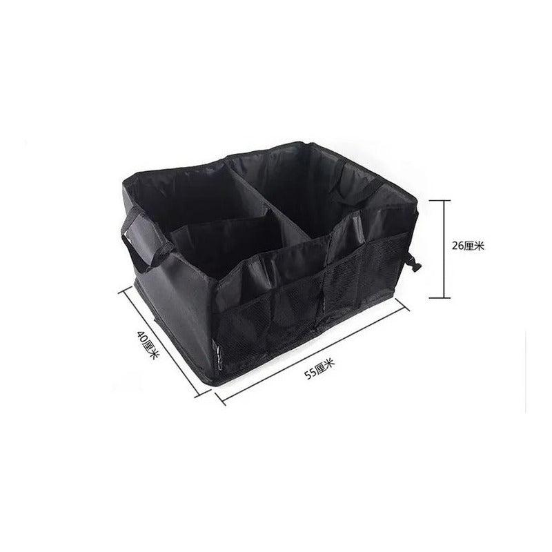 Organizador Bolsa Maletero Para Auto Plegable Gran Capacidad Negro Liso