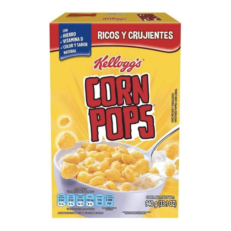 Cereal Kelloggs Corn Pops 940 Gr Maiz Inflado Endulzado - Eurotruck Mexico