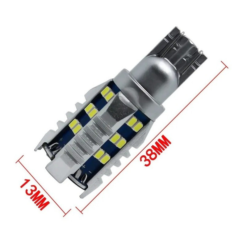 Par Foco Led T15 2016 30 Smd W5w Canbus Antiniebla Auto  T15 2016 30 Smd Blanco