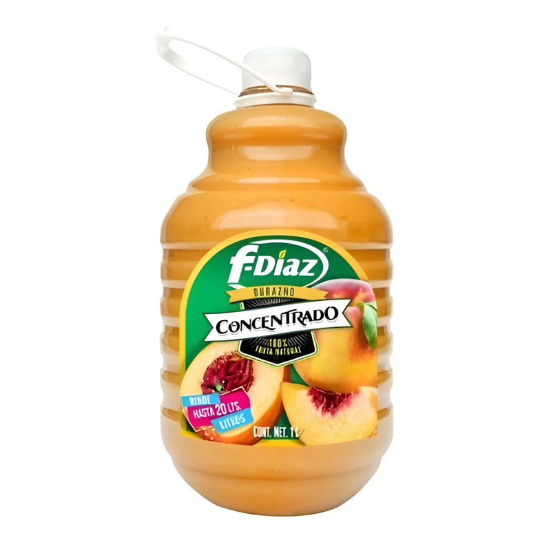 Concentrado Sabor Durazno F Diaz 1 Litro Rinde 15 Litros De Agua Sin Azucar Fruta Natural Bebidas Jarabe Pulpa Mixologia Bebidas Refrescante Rendimiento Fresco Delicioso Preparado Frutal