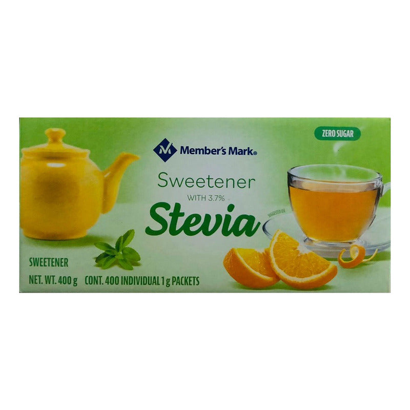 Edulcorante Con Stevia Members Mark Con 400 Sobres De 1 G - Eurotruck Mexico