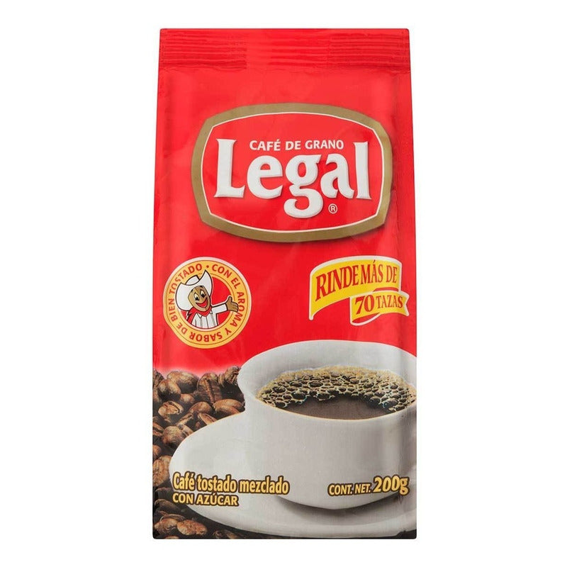 Cafe Tostado Y Molido Legal 200 Gr Mezclado Con Caramelo - Eurotruck Mexico