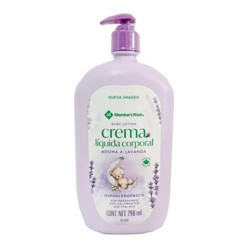 Crema Corporal Relajante P/ Bebé Lavanda Hipoalergénico 798m