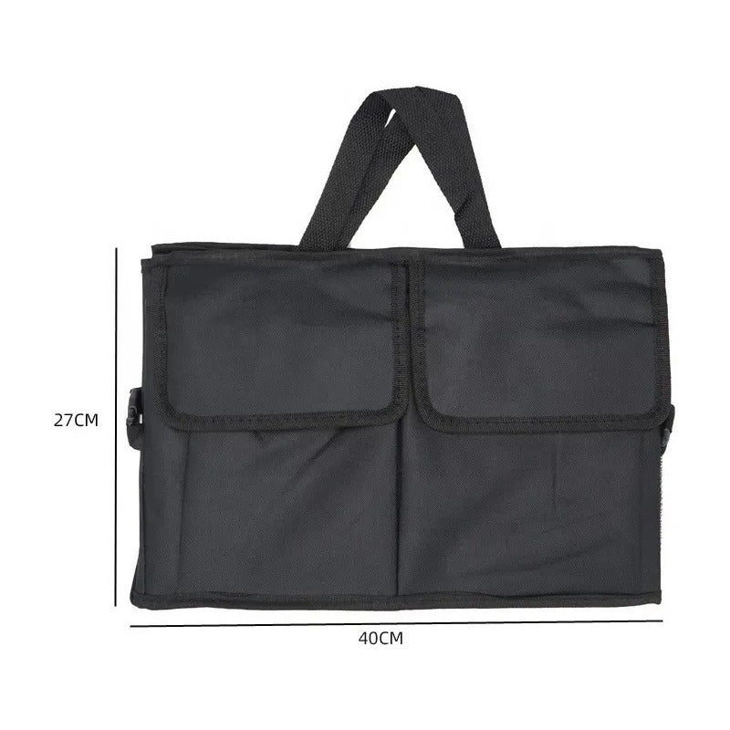 Organizador Bolsa Maletero Para Auto Plegable Gran Capacidad Negro Liso