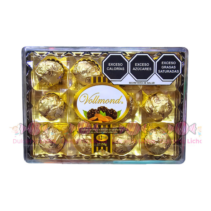 Chocolates Vollmond Relleno Cremoso De Cacao 10 Pzs