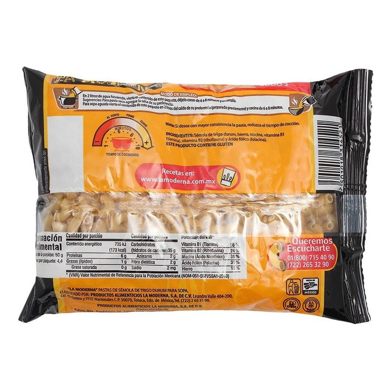 Sopa De Codo No. 2 200 Gr La Moderna - Eurotruck Mexico