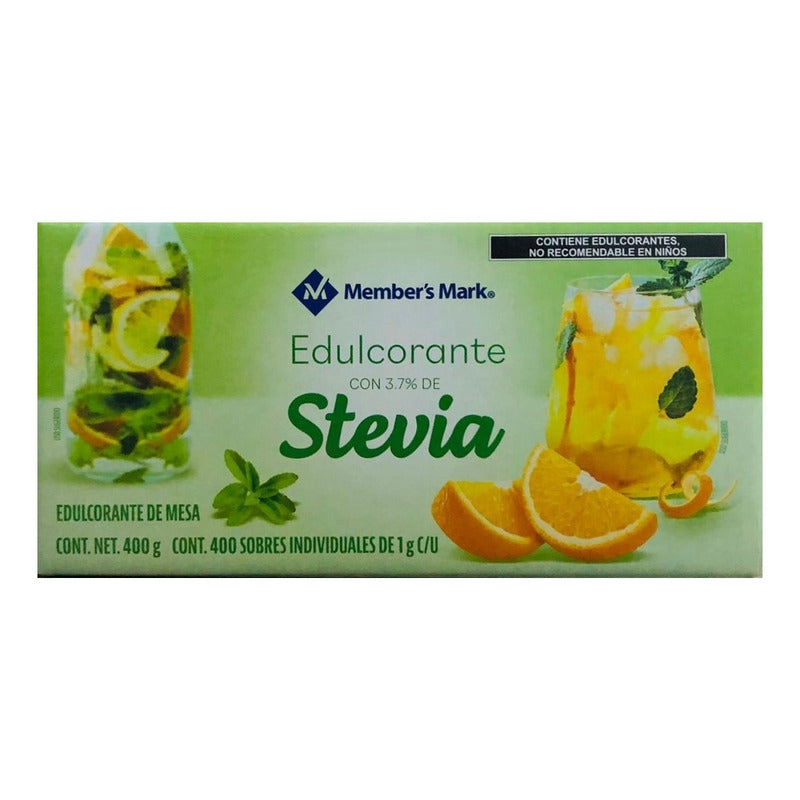 Edulcorante Con Stevia Members Mark Con 400 Sobres De 1 G - Eurotruck Mexico