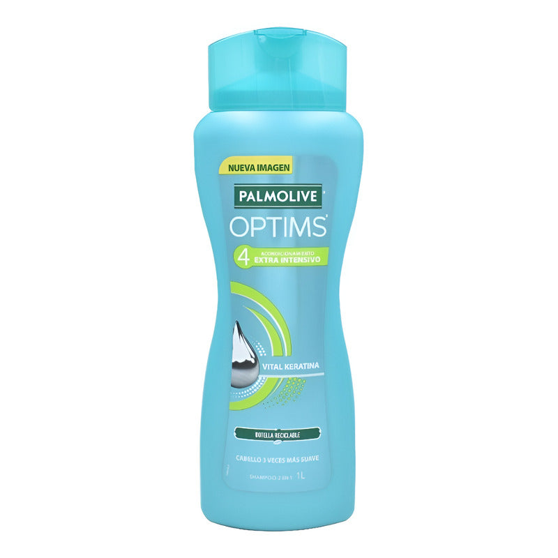 Shampoo Acondicionamiento Extra Intensivo 2 En 1 Nivel 4 Palmolive Optims 1 L