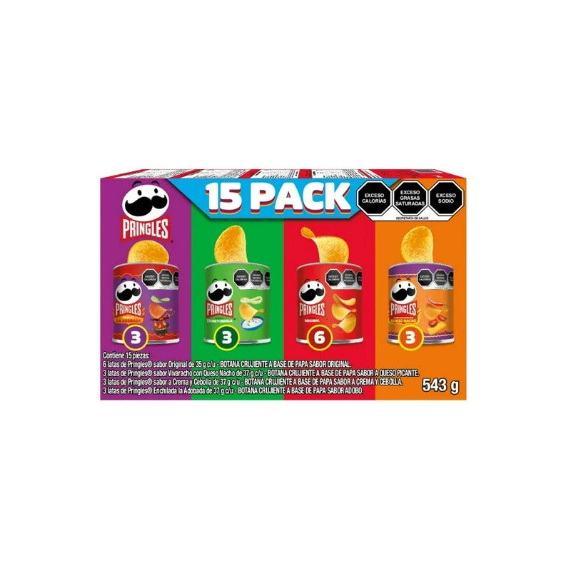 Caja De Papas Pringles Edicion Picante Mix 15 Pzas - Eurotruck Mexico