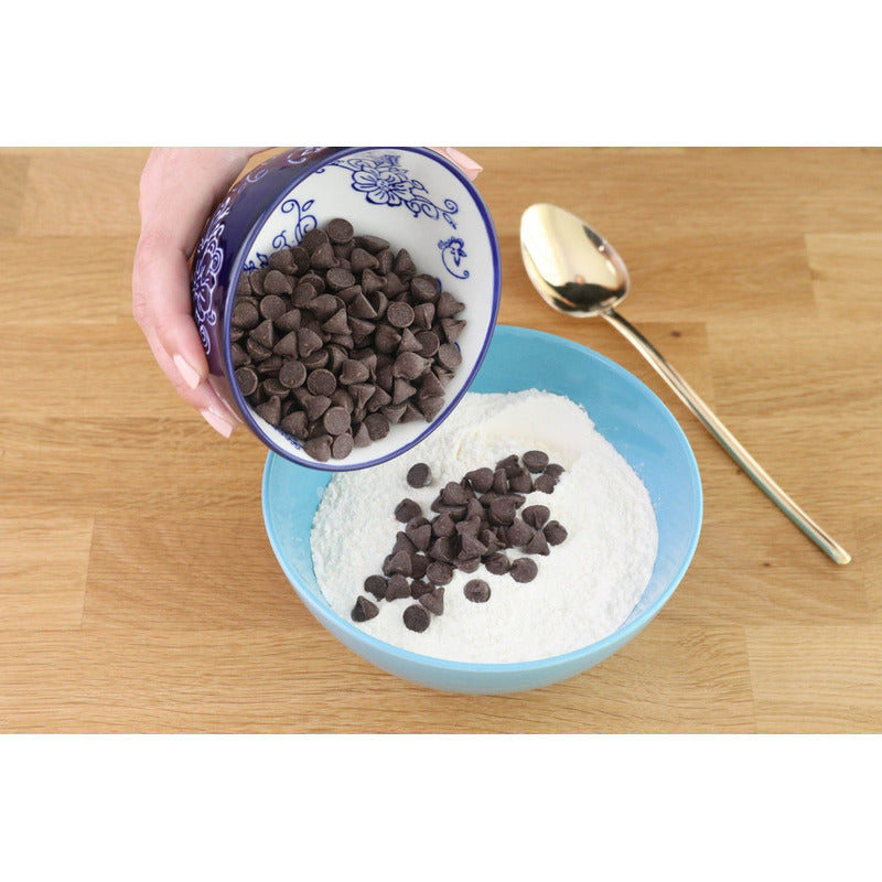 Chips Sabor Chocolate Semiamargo 1kg Marca Dolcezza.