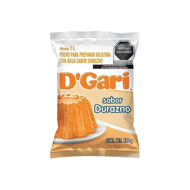 Gelatina En Polvo D-gari Agua Sobre Sabor Durazno 120 Gr - Eurotruck Mexico